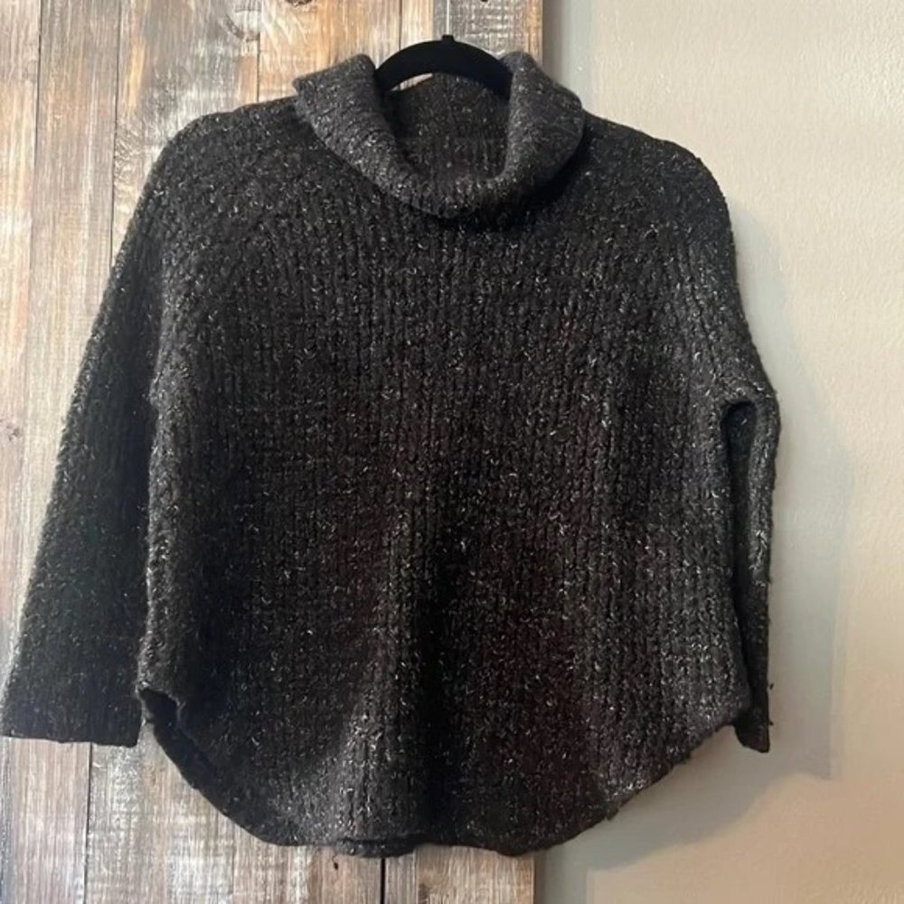 Free People Charcoal Turtleneck Sweater